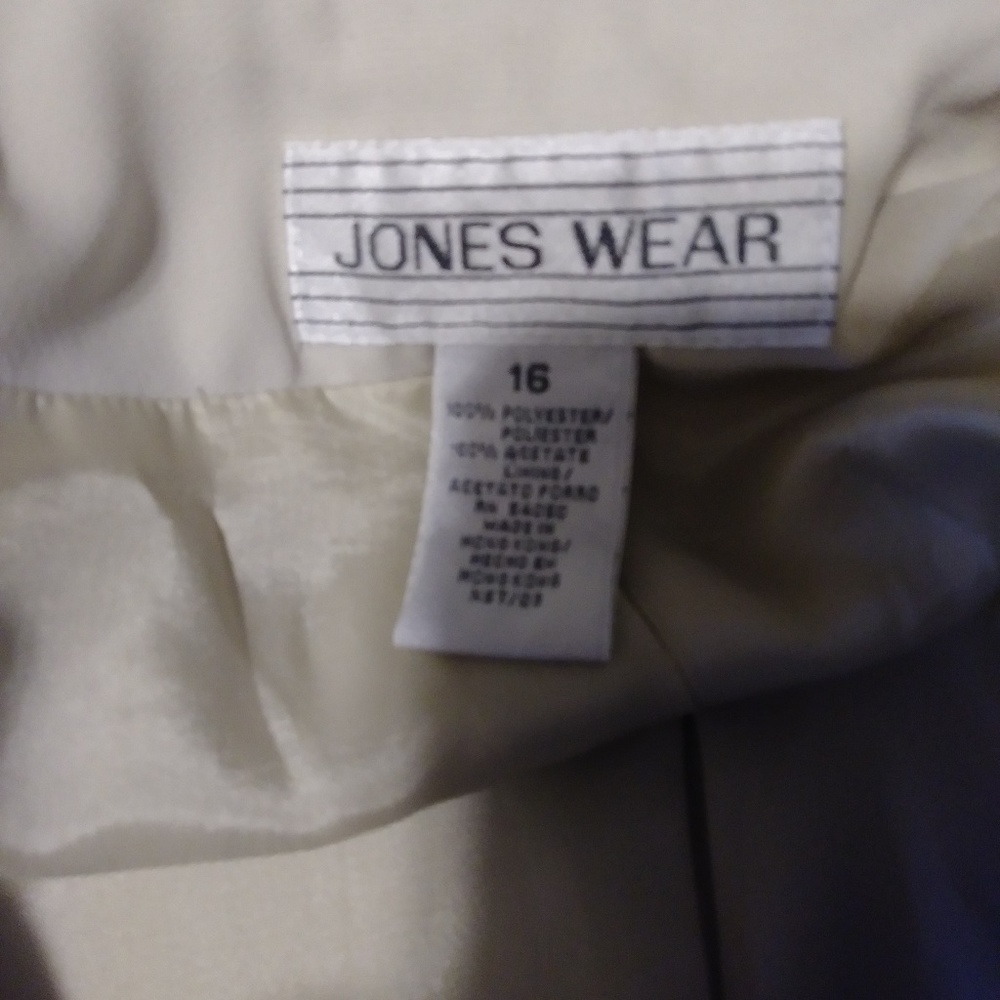 Blazer Cream Colored Button Front - image 6